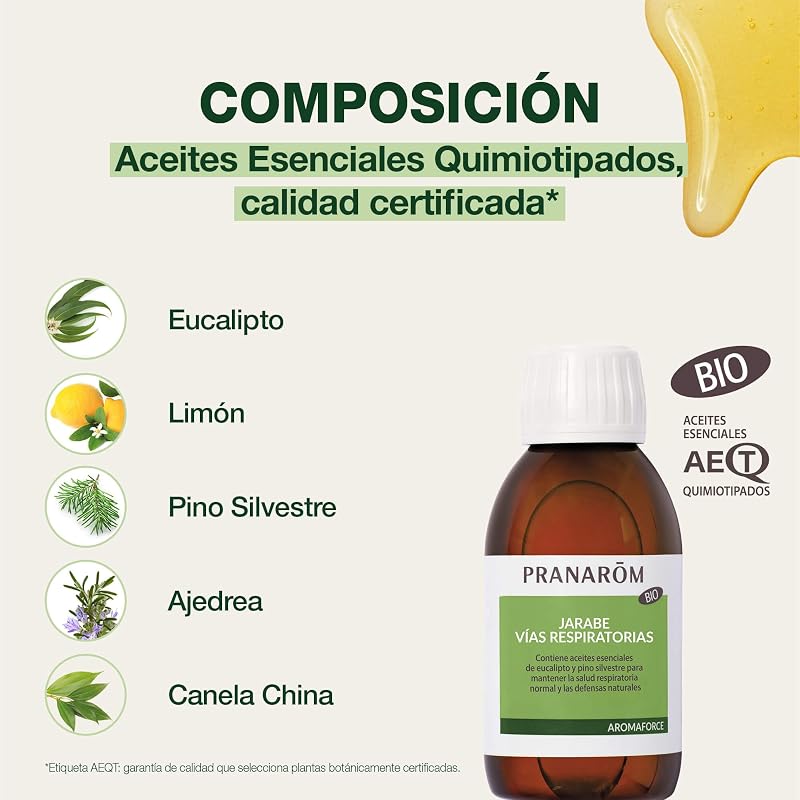 Aromaforce Jarabe Vías Respiratorias BIO 150 ml – Eucalipto