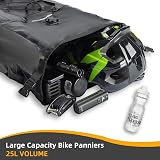 ROCKBROS 32L Waterproof Bike Pannier Bag Rear Rack Travel 25L-32L view 2
