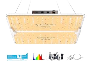 SPIDER FARMER SF2000Pro, Samsung LM301H EVO Led Grow Light, Full Spectrum Plant Grow Light, Dimmable & High Efficiency & Deeper Penetration Lamps for Seed Starting Vegetables Bloom in 3x3 Grow Tent