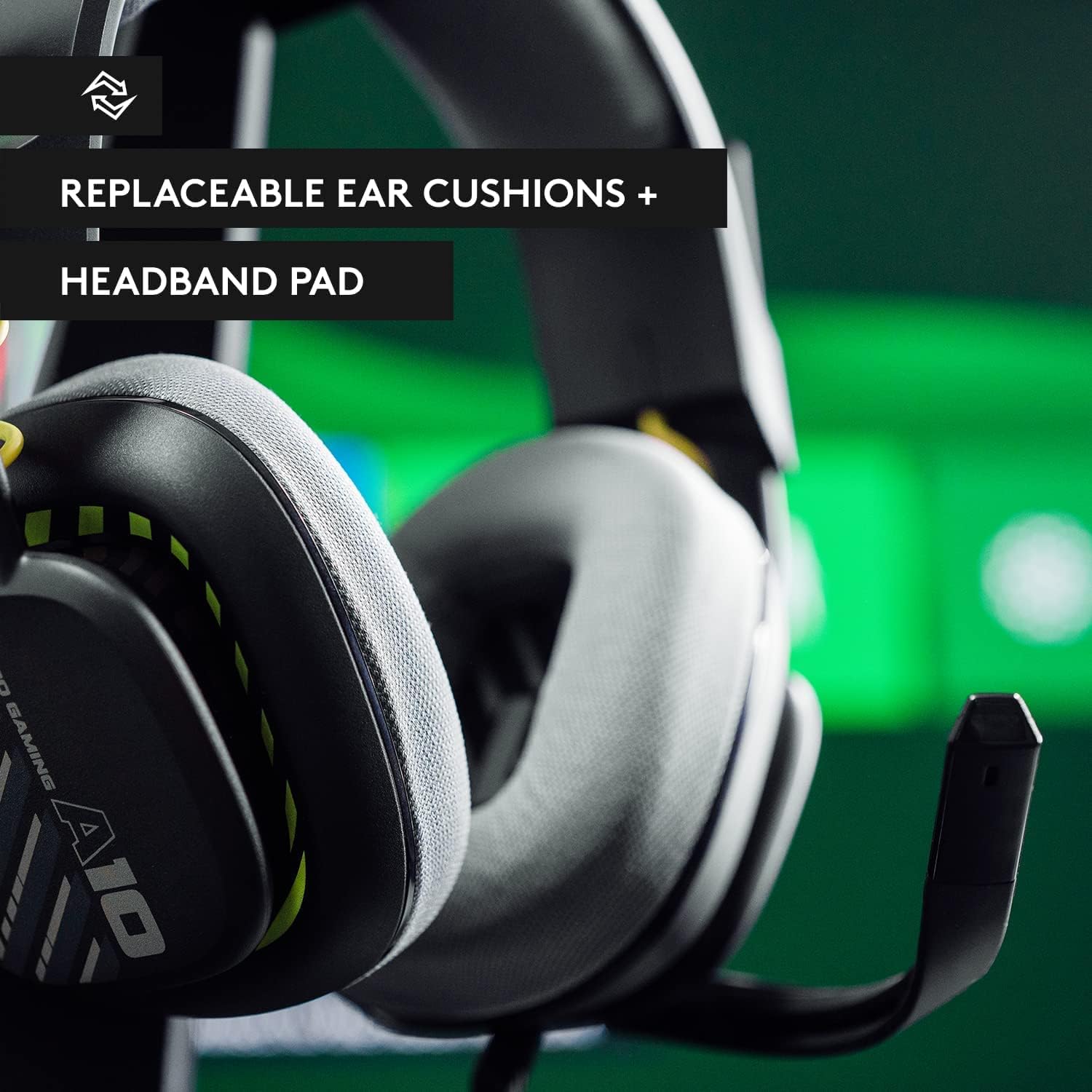 ASTRO A10 Gaming Headset Gen 2 Wired Headset, Over-ear Gaming Headphones, Lightweight, Flip-to-mute microphone, 32 mm drivers, Compatible with Xbox Series X|S, Xbox One, Nintendo Switch, PC - Black