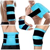 Comfytemp Ice Packs for Injuries Reusable Gel for Shoulder Back Knee Pain Relief, HSA Surgery Gift FSA Eligible, Arthritis with Instant Hot Cold Compress, Large Ice Pad, 2 Straps, 10.5"x14.5"