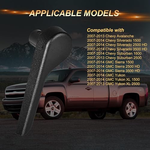 Seat Recliner Handle For Chevy Silverado/GMC Sierra - Driver & Passenger Side Replacement Lever 2007-2013