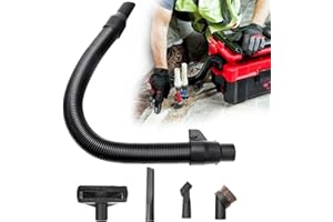 LIZEWEI 14-37-0105 18V Wet/dry Vac Hose Assembly with Universal Attachments Adapter Kit for Milwaukee M18 18v/28v Vacuum 0880-20 0970-20 (Internal Storage), Use to Pick Up Dust and Debris