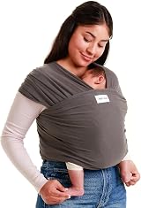 Sleepy Wrap Baby Carrier Newborn to Toddler Dark Grey 7-35 lbs 3-15 kg