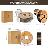 ERYONE Ultra Silk PLA Filament 1.75mm 1kg Dark Gold Silky Glossy view 6