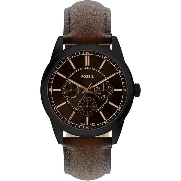 Amazon.com: Fossil Sullivan Multifunction Brown Leather  display picture 2