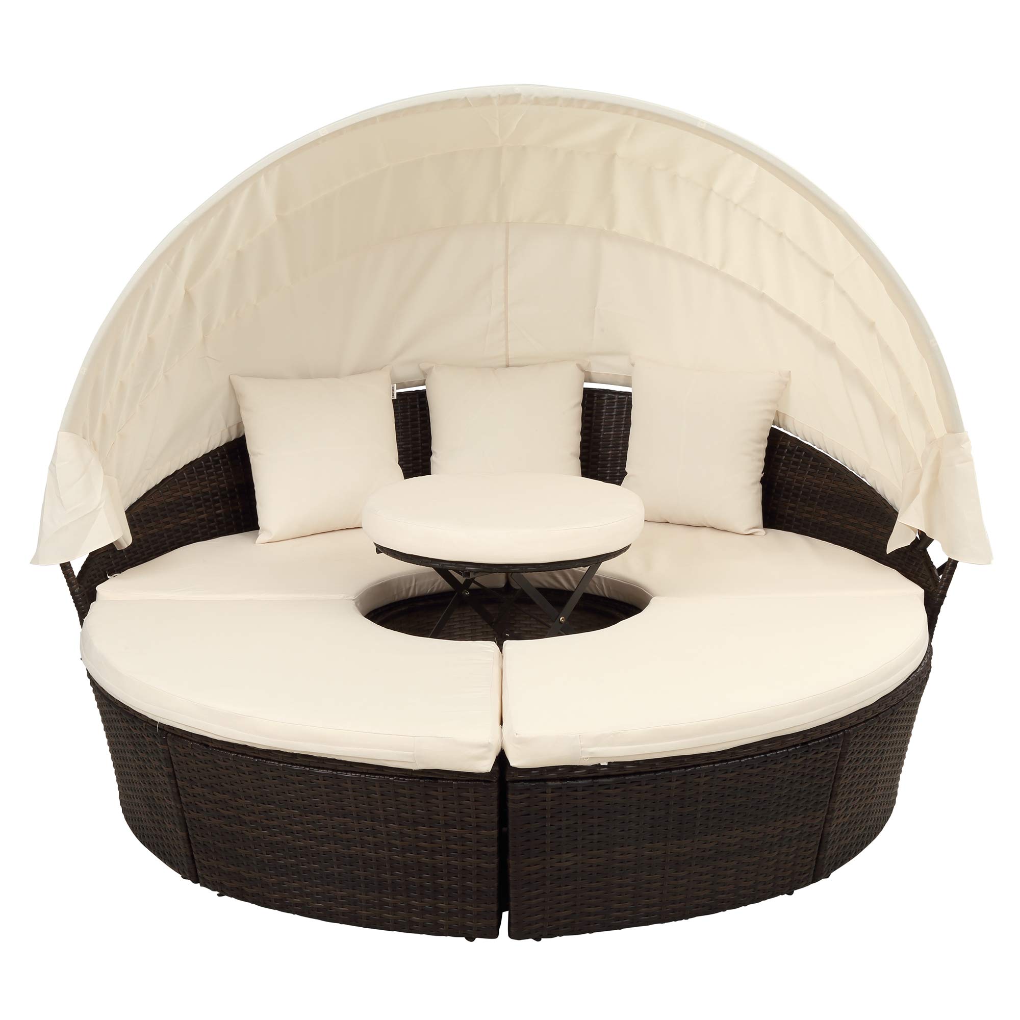 Buy Famyfamy Modern Sectional Sofa, Round Outdoor Sectional Sofa Set