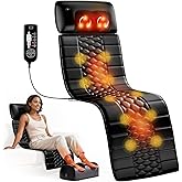 Himouta Shiatsu Full Body Massage Mat with Heat, Detachable Massager Pad, 10 Vibrating Motors, 9 Intensity Levels, Deep Tissue Pain Relief for Back, Neck & Legs – Relaxation at Home or Office