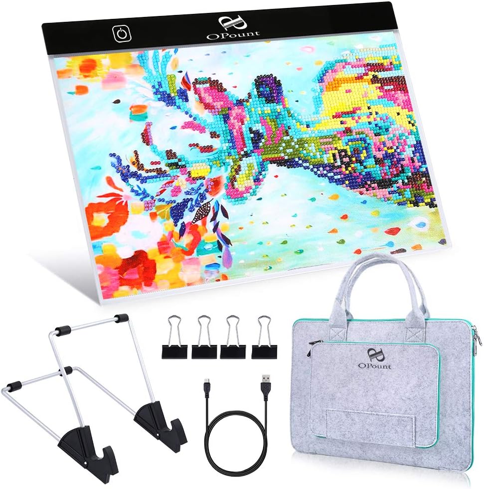 PP OPOUNT Diamond Painting B4 LED Light Pad Set Include B4 LED Light