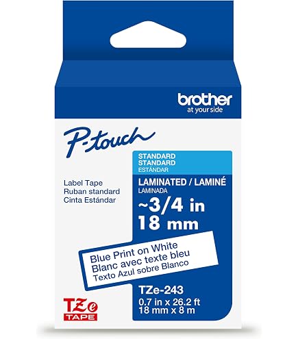 Amazon.com: Brother Genuine P-Touch TZE-243 Tape, 3/4