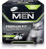 TENA Men Premium Fit Protective Underwear Level 4 Medium 3 Packs of 10