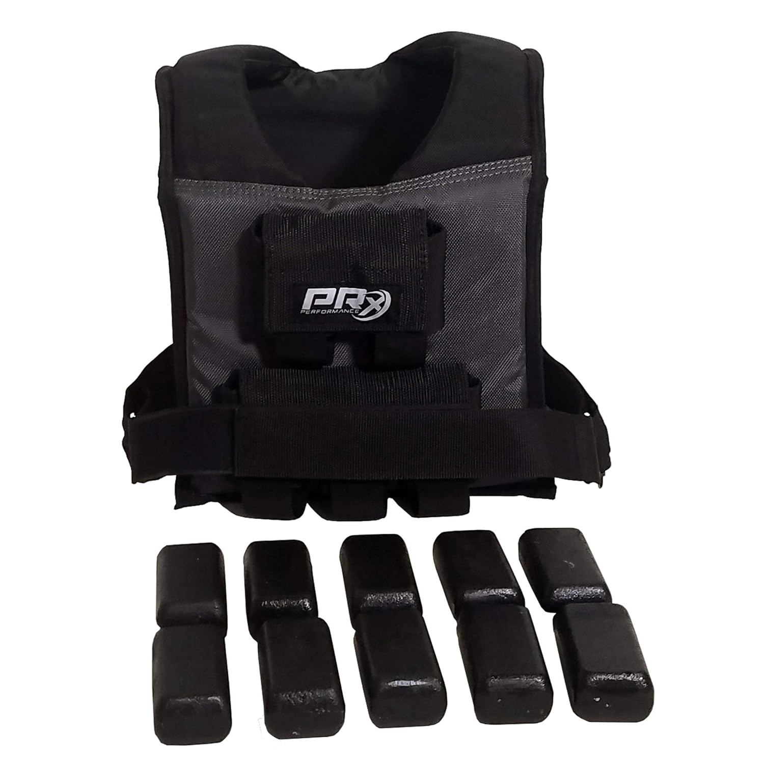 Adjustable Pound 25 Vest, Weight Exercise Performance PRx Weighted Straps Velcro Padded, Unisex