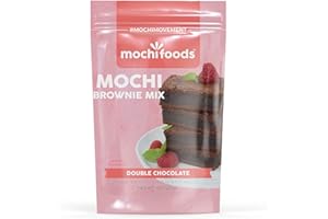 MOCHI FOODS Mochi Brownie Mix | Double Chocolate Delight Brownies with Premium Rice Flour | 8 Oz.