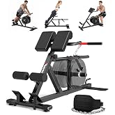 PASYOU All-in-One Roman Chair, Back Extension with Strength Belt Squat | Adjustable Height, Multi-Function, Hyperextension Bench with 500 LBS, Workout for Glutes, Lower Back, Abs &amp; Core Home Gym