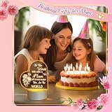 Winzwon Night Light Acrylic Lamp For Mum Personalised Gift view 3