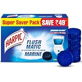 Harpic Flushmatic - Marine 300 gm | In-Cistern Toilet Cleaner Blocks