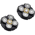Shaver Replacement Heads Compatible with Microtouch Titanium Head Shaver (2 Pack)
