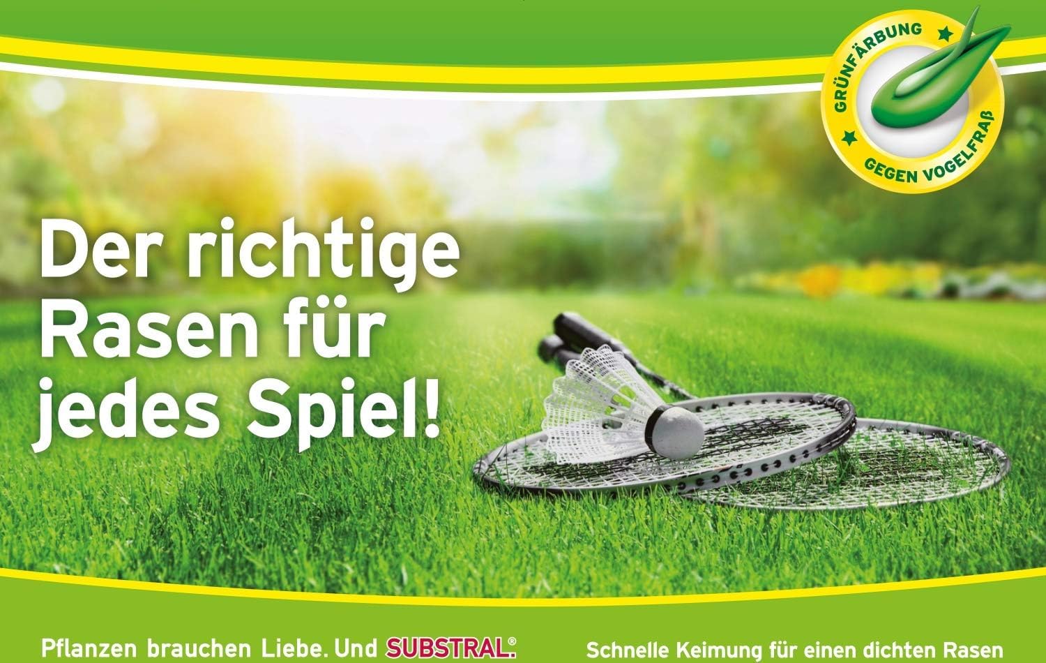 Substral Rasensamen Sport und Spiel, 2kg für 100m² - strapazierfähige Rasensaat-Mischung mit Grünfärbung gegen Vogelfraß 8