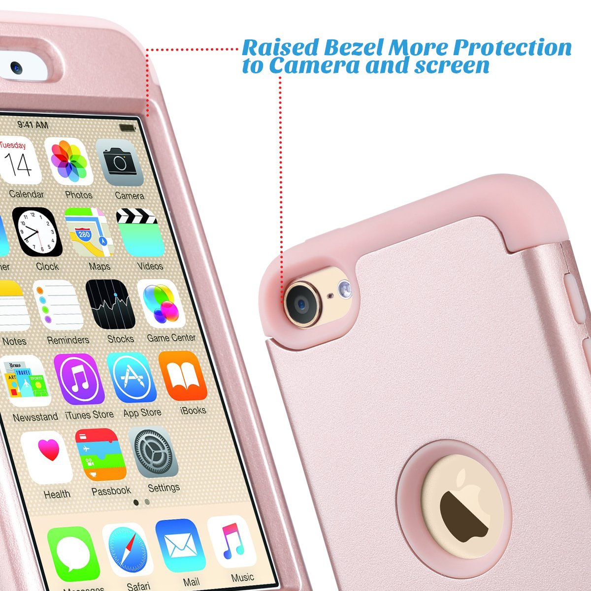 ULAK iPod Touch 7th Generation Case, iPod Touch 6 Case, Heavy Duty