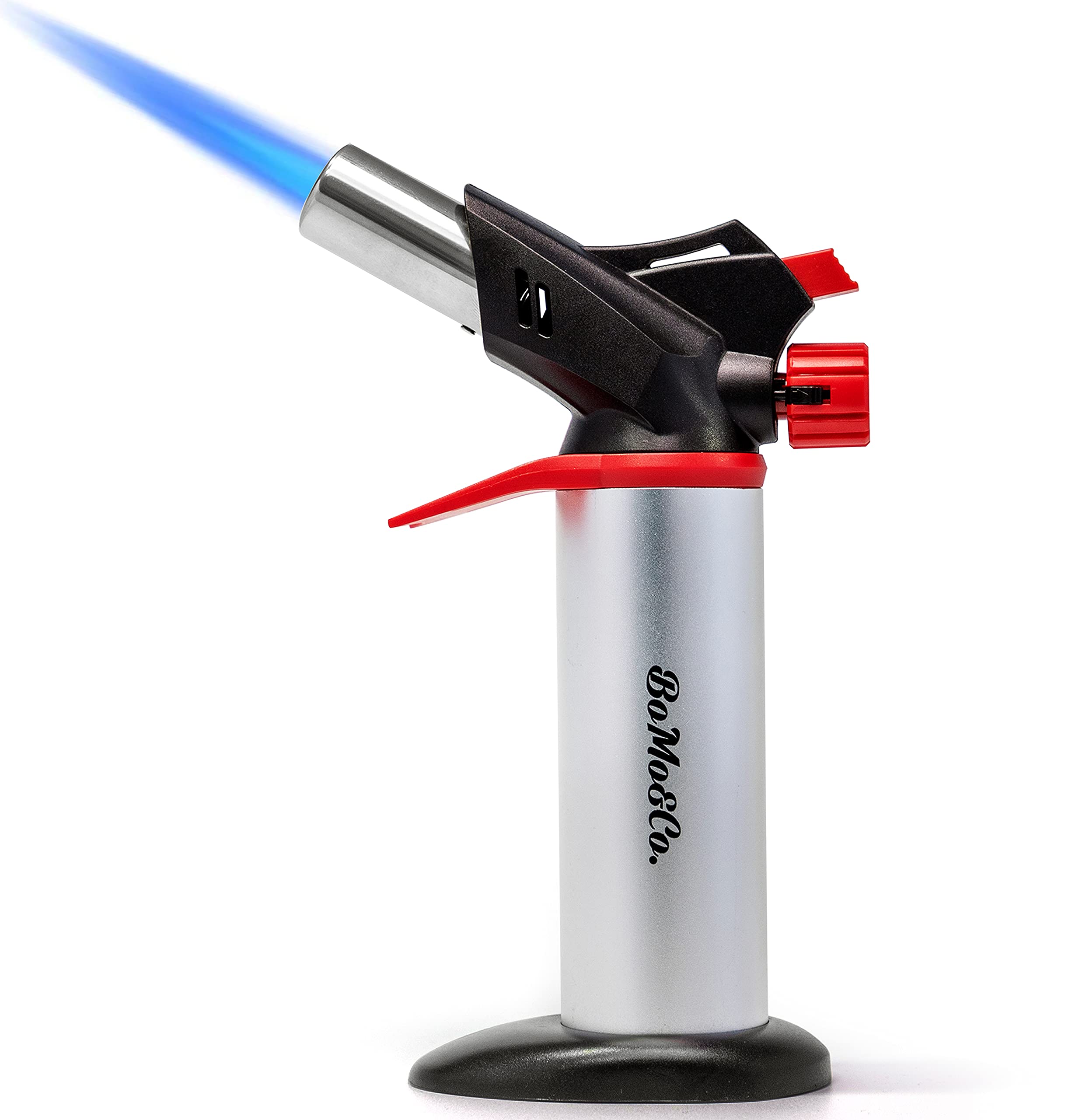 Blow Torch with Saftey Lock and Stand - Creme Brulee Torch - Butane Torch - Gas Torch - Kitchen Blow Torch - Blowtorch for Cooking - Butane Lighter Gas not Included BoMo&Co.