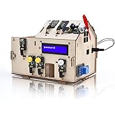 KEYESTUDIO Smart Home Starter Kit for Arduino for Uno R3, Electronics Home Automation Coding Kit, Wooden House DIY Sensor Kit