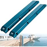 OCEANBROAD Dock Piling Bumpers, 48 Inch Marine-Grade Vertical Protection | Dock Bumper Guards for Deck, Marine-Grade PVC Guards for Posts &amp; Pilings, with Stainless Steel Hardware, Easy Installation