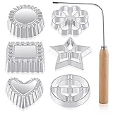 7 Pieces Rosettes Timbale Set Rosette Iron Set with