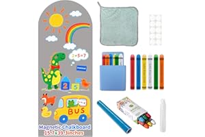 Large Magnetic Arch Wall Decal for Kids Chalkboard Light Gray Magnet Chalk Board Contact Paper Wall Decal Peel and Stick Wall