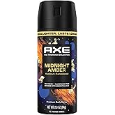AXE Fine Fragrance Collection Body Spray Midnight Amber Freshness 2.9 oz | For date night, Helps stay fresh &amp; confident, With Spray Tech, Midnight Amber