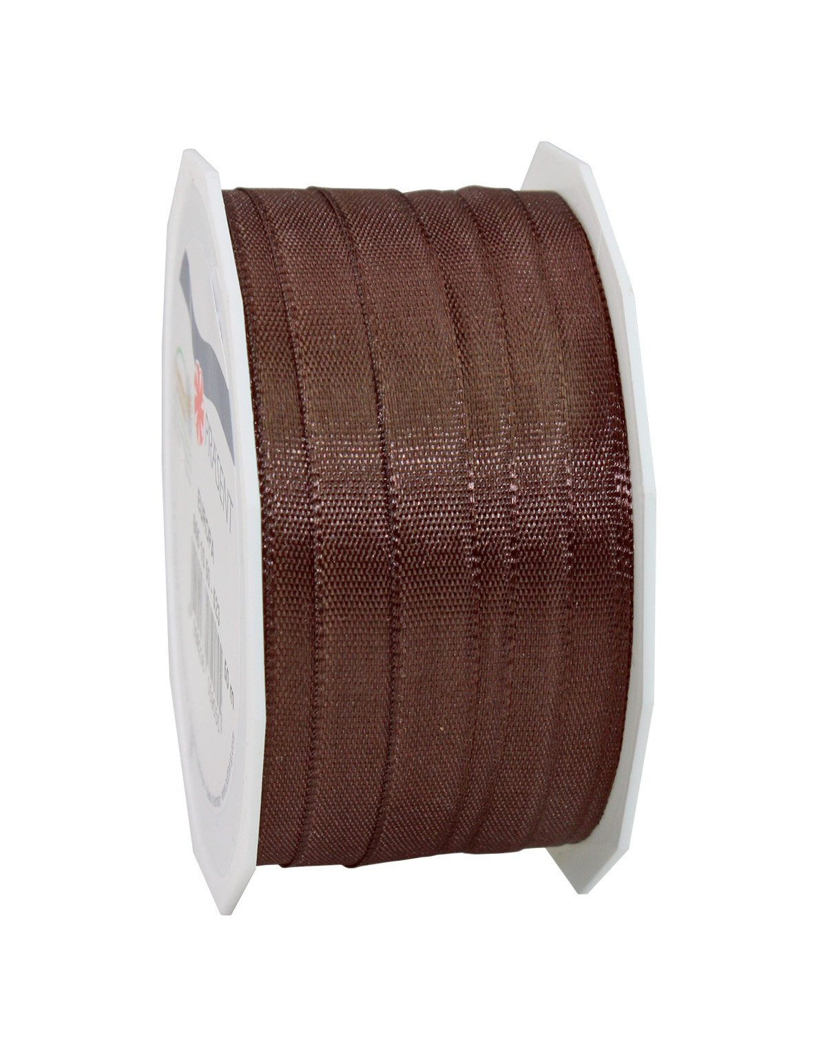 C.E. Pattberg Präsent - Europa Taffeta Ribbon Brown 10 mm width, 50 m length — image 1