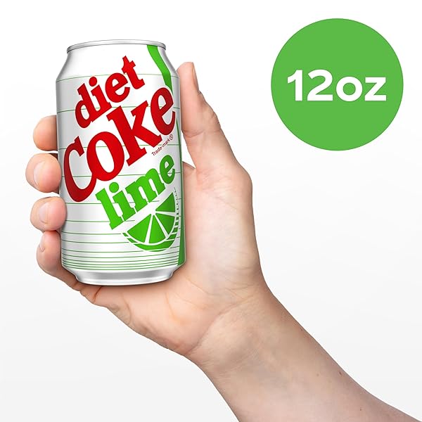 DIET COKE LIME SODA SOFT DRINK FRIDGE PACK CANS, 12 FL OZ, 12 PACK