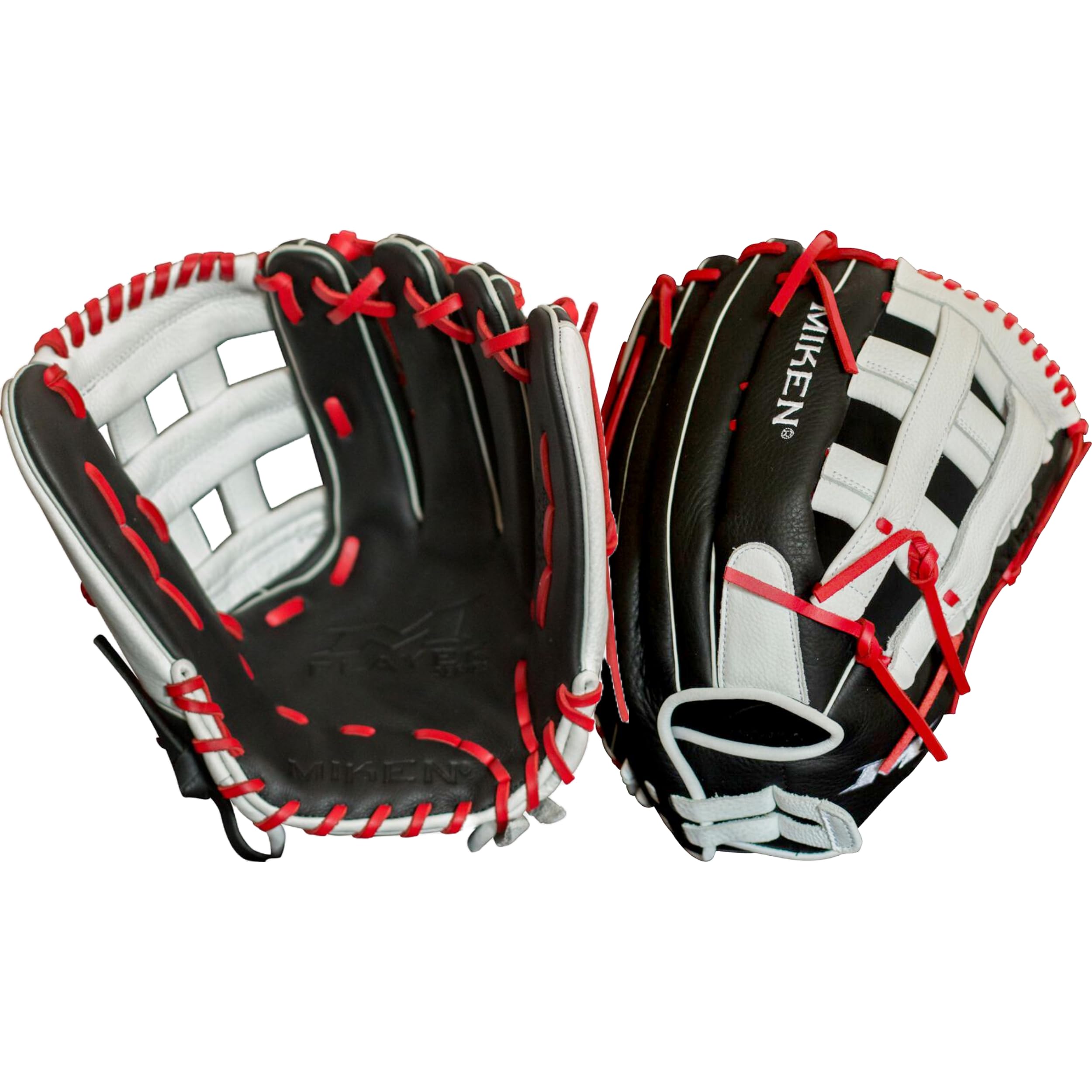 Photo 1 of Miken | PLAYERS SERIES Slowpitch Softball Glove | Sizes 15" | LHT | Black / White