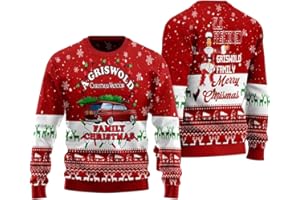 fbawgiopnasj Christmas Vacation Ugly Sweater, Funny Xmas Movie Sweater, Gri#sw%Old Tree Farm Shirt White