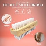 Newman and Cole Wooden Nail Brush Set 3 Double-Sided Scrubbing Firm Bristles view 5