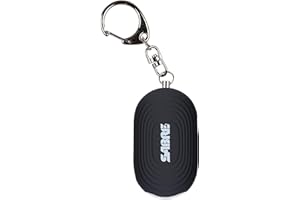 SABRE 2-in-1 Personal Alarm with LED Light, 130dB Personal Safety Siren, Snap Hook for Instant Access, 1,250 Foot (381 Meters) Range, Compact Design for Easy Attachment to Purse, Bag, or Keys