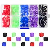 200 Pcs Dental Code Rings, 6mm Silicone Non-Toxic Orthodontic Rings Accessory, 5 Vibrant Colors, Autoclavable Instrument Identification System for Dental Clinics