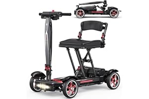 Easwe Mobility Scooters for Adults & Seniors - Ultra Lightweight 39 lbs Carbon Fiber Folding Electric Scooter, All-Terrain Po