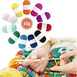 Wendergo 12 Pack Double Knitting Yarn Acrylic Wool 10g Assorted Colors view 7