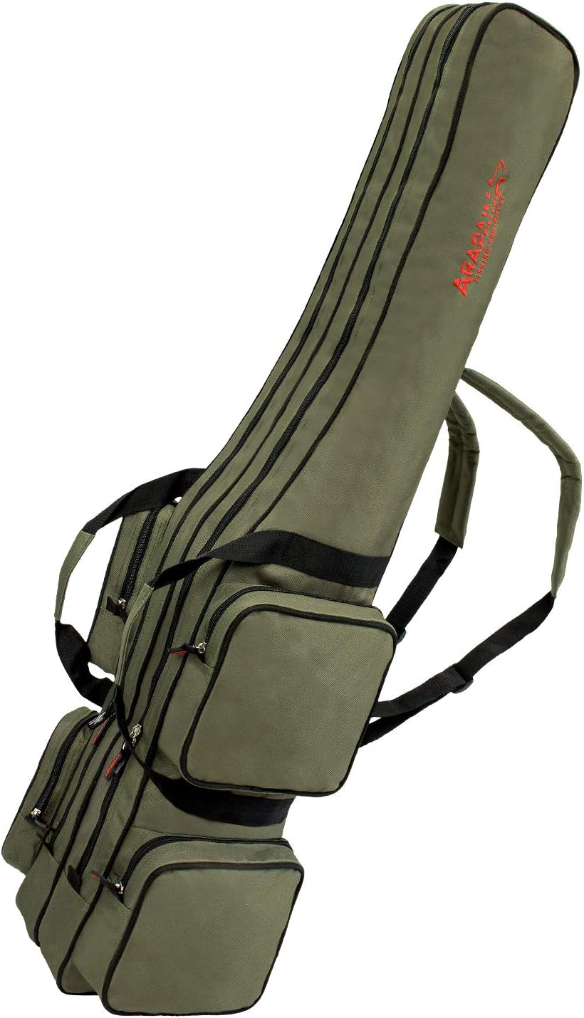 Arapaima Fishing Equipment® Allround Rod Bag with 2 inner compartments | Fishing Bag | Holdall - 150 cm - olive