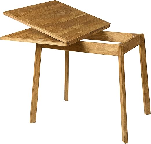 NORDICSTORY Mesa de Comedor Extensible Mini 2, Madera Maciza Roble ...