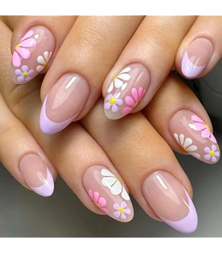 Amazon.com: 24 Pcs Valentine's Day Press on Nails Medium Short