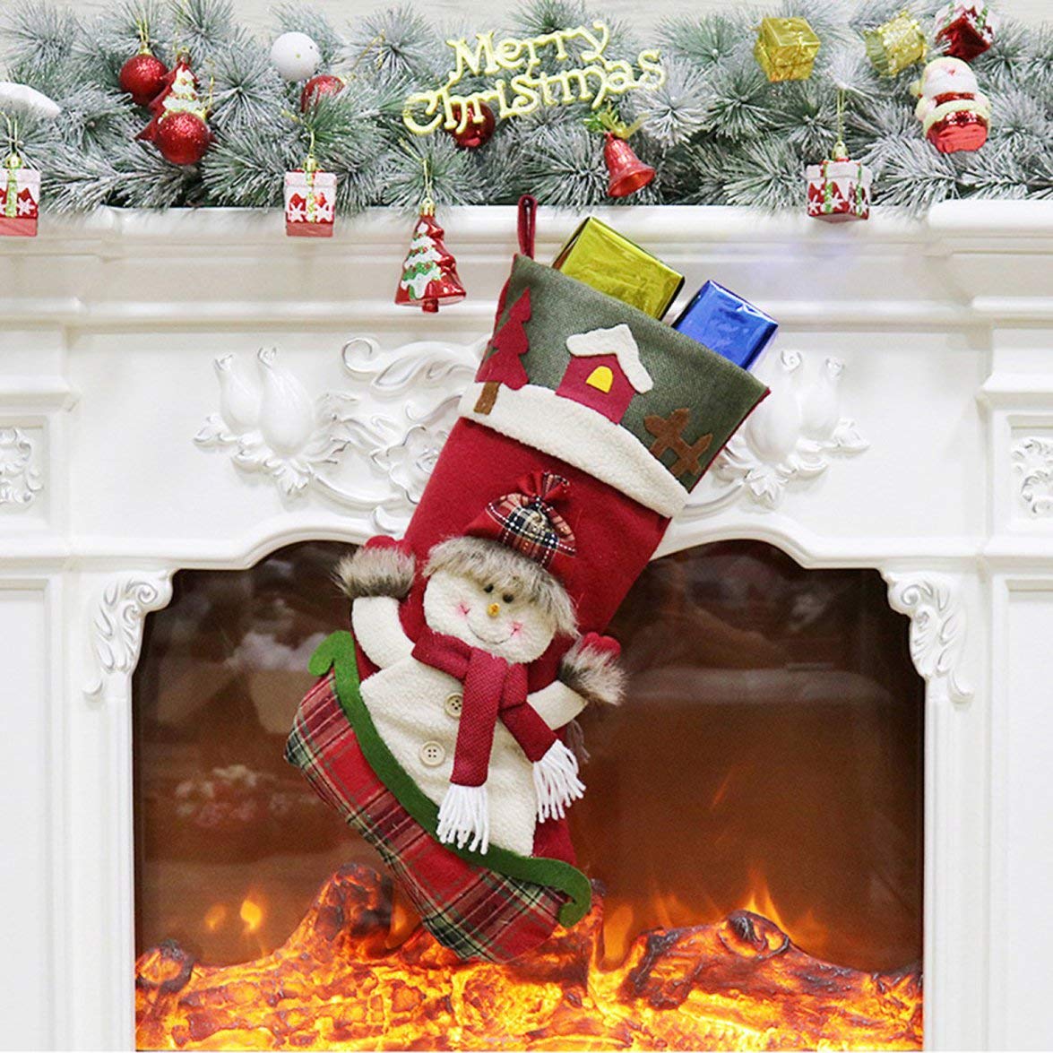 Amazoncom Kongqiabona Kawaii Cute Christmas Stocking