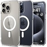 Spigen for iPhone 15 Pro Max Case, Ultra Hybrid MagFit [Anti-Yellowing] [Compatible with Magsafe] - Clear