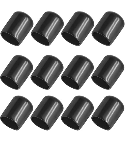 Wire Protector TA-VIGOR 10Pcs Rubber End Caps, 17mm ID Round Flexible ...
