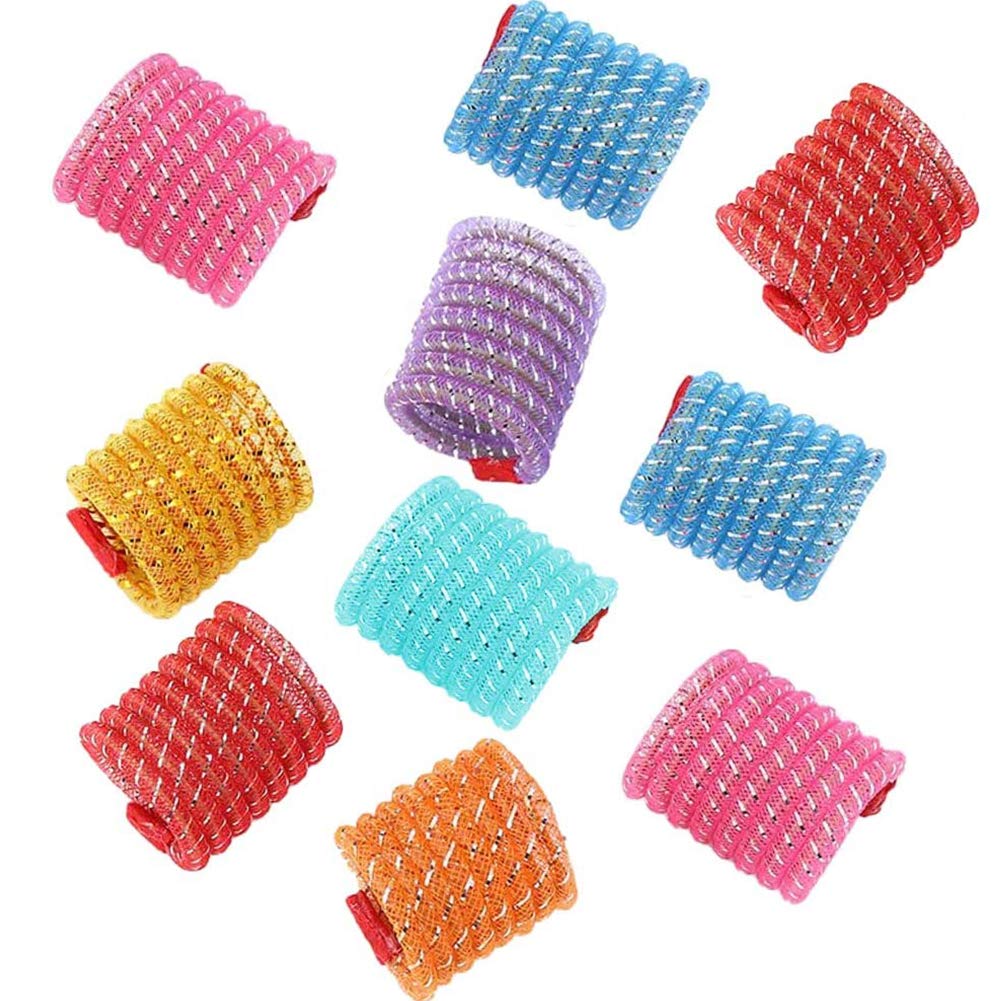 MZSM Colorful Spring Cat Toys,10pcs Cat Toys, Kitten Teething Toys Colorful and Interactive Telescopic Funny Cat Jumping Toy Flexible & Coil Spiral Springs Kitten Chew Toys to Kill Time and Keep Fit