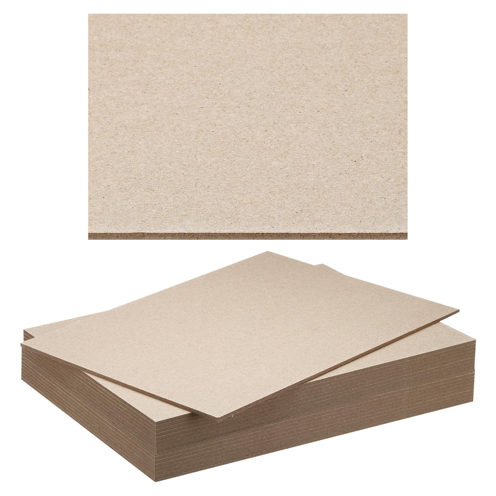 PATIKIL 12x8x0.12" Chipboard Sheets, 20Pcs Thick Book Board Binders Board Sturdy Bookbinding Supplies for Book Binding Cover, Gray