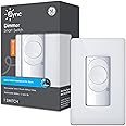 GE CYNC Smart Dimmer Light Switch, Wire-Free, Battery-Powered, Bluetooth and Wi-Fi Enabled (1 Pack)