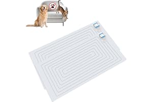 PAPARELA Scat Shock Mat for Dogs and Cats Indoor, Pet Shock Mats for Training Pets, Electric Repellent Mat Keeps Dogs and Cats Off Counter, Couch and Sofa, 3 Training Modes (30"x 16" Two Pieces)