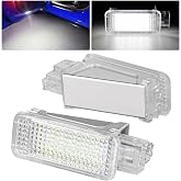 Nilight 2PCS LED Door Panel Courtesy Light for Audi A3 A4 A5 A6 A7, White | for Audi A3 A4 A5 A6 A7 S3 S4 S5 S6 S7 Q5 Q7 TT OEM Replacement CANbus Error Free, Interior Lights Plug and Play, DL-735W