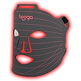 hooga Red Light Therapy LED Mask, Tri Chip LEDs, 630nm and 660nm Red, 850nm Near Infrared, Adjustable, Comfortable, USB Type-C Rechargeable for Wellness and Anti-Aging